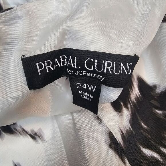 PRABAL GURUNG x JCPENNEY Dress White Cut Out Puff Sleeve Cocktail NWT - Size 24 - Picture 10 of 11